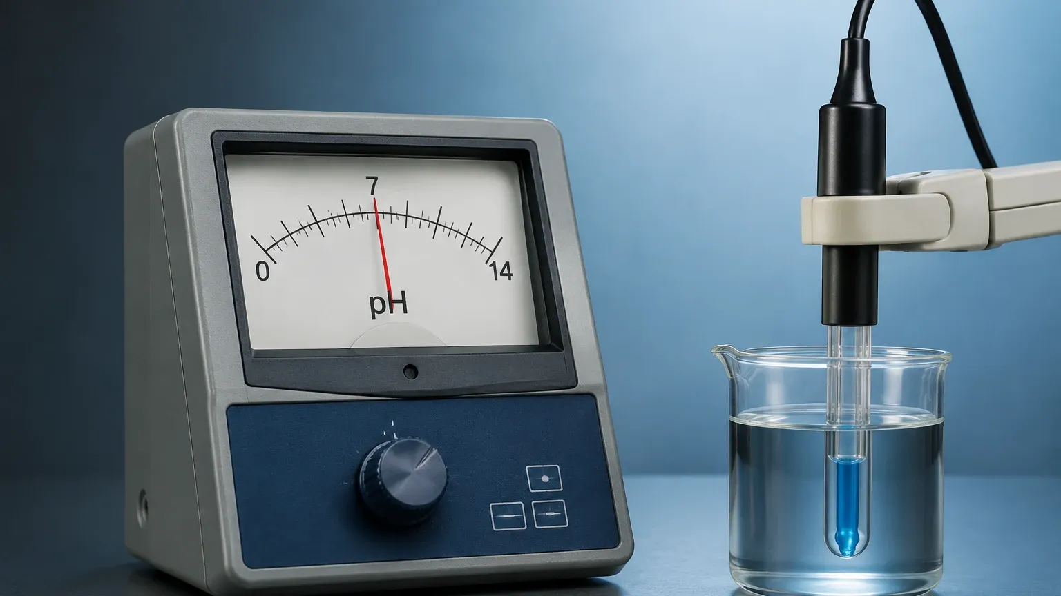 Analog Ph Meter visual guide