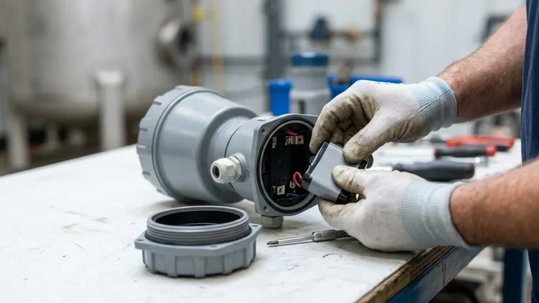 Apollo Ultrasonic Level Sensor Battery Replacement visual guide