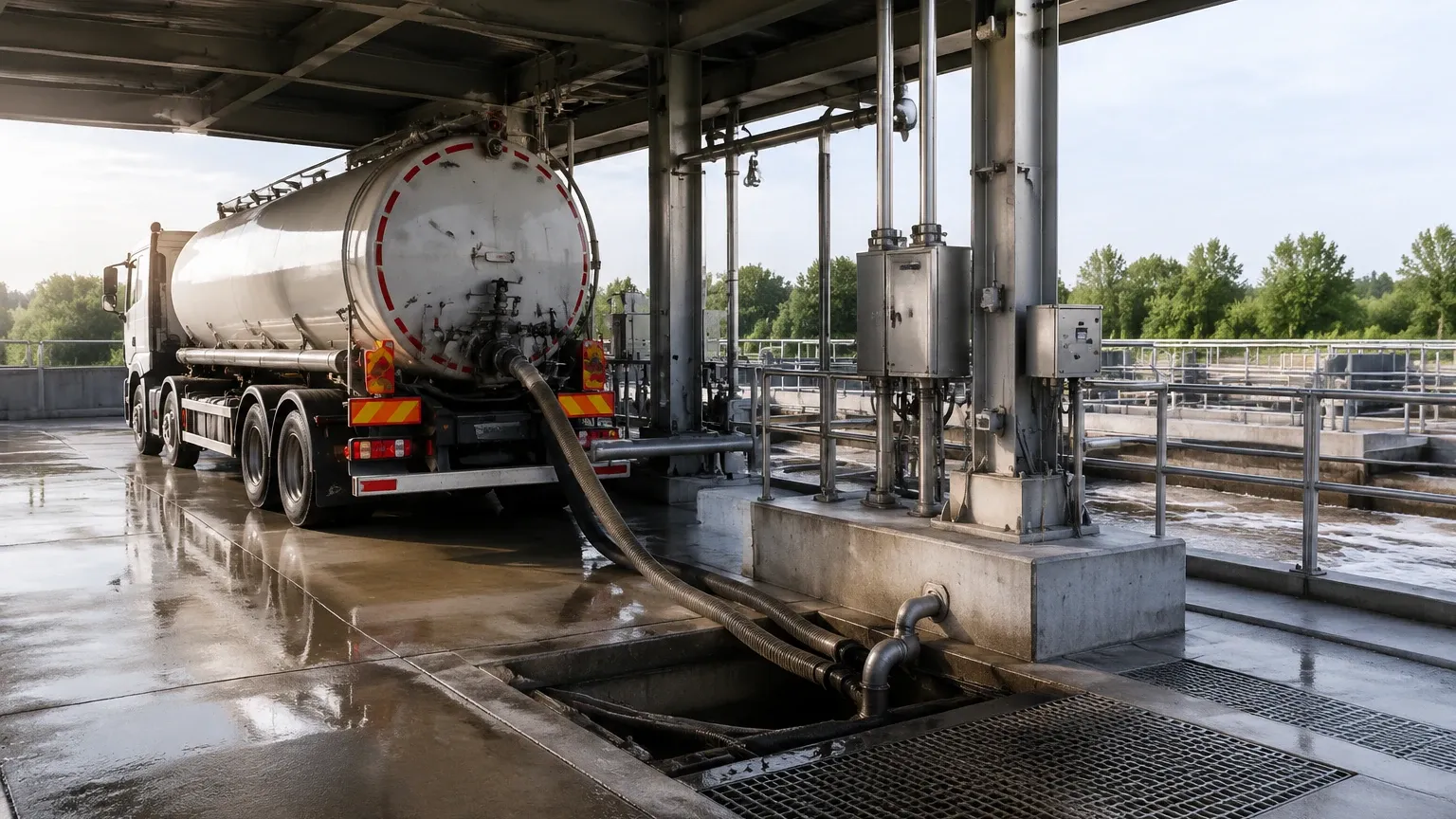 Automated Wastewater Receiving Station visual guide