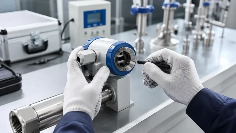 Calibrate Flow Meter visual guide