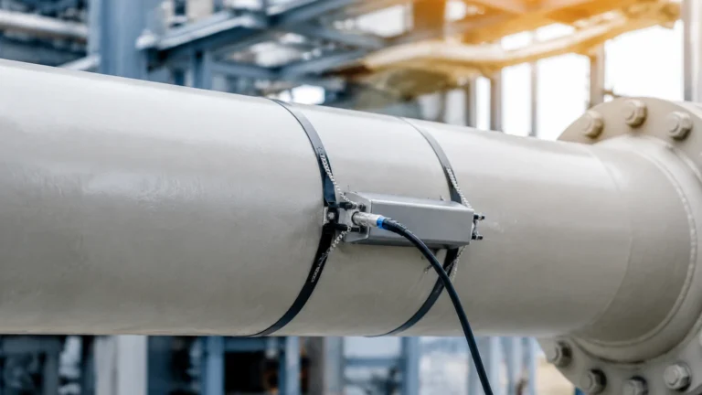 Clamp on Gas Flow Meter visual guide