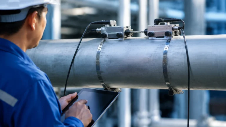 Clamp on Type Ultrasonic Flow Meter visual guide