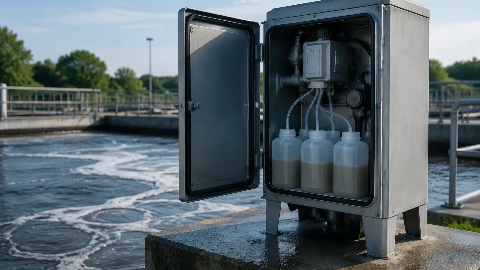 Composite Sampler Wastewater visual guide