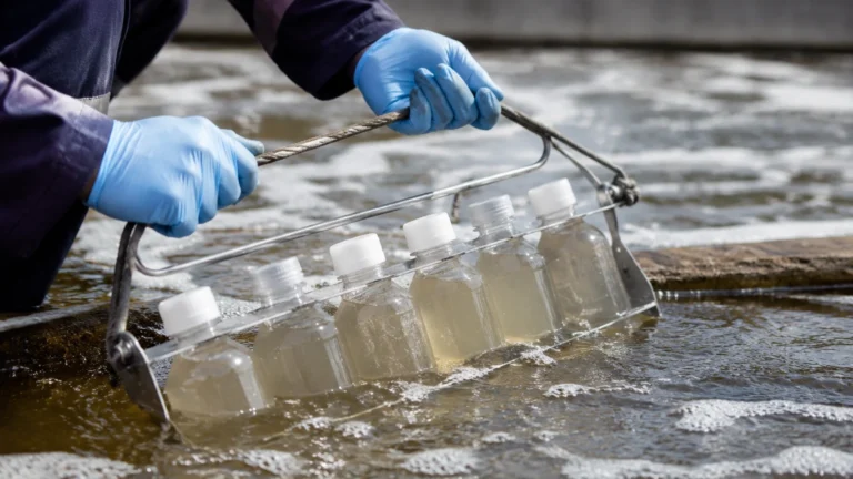 Composite Sampling Wastewater visual guide