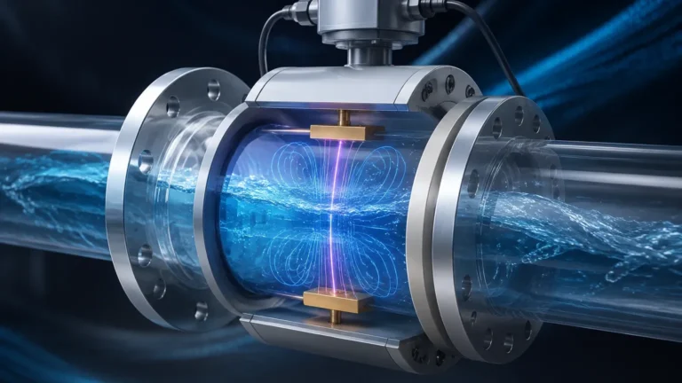 Electromagnetic Flow Meter Principle visual guide