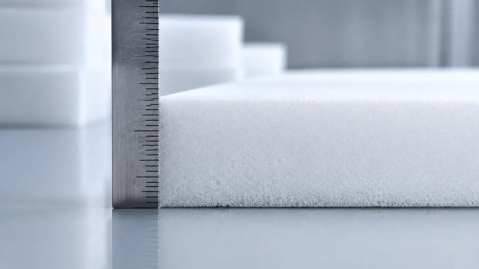 Foam Thickness Measurement visual guide