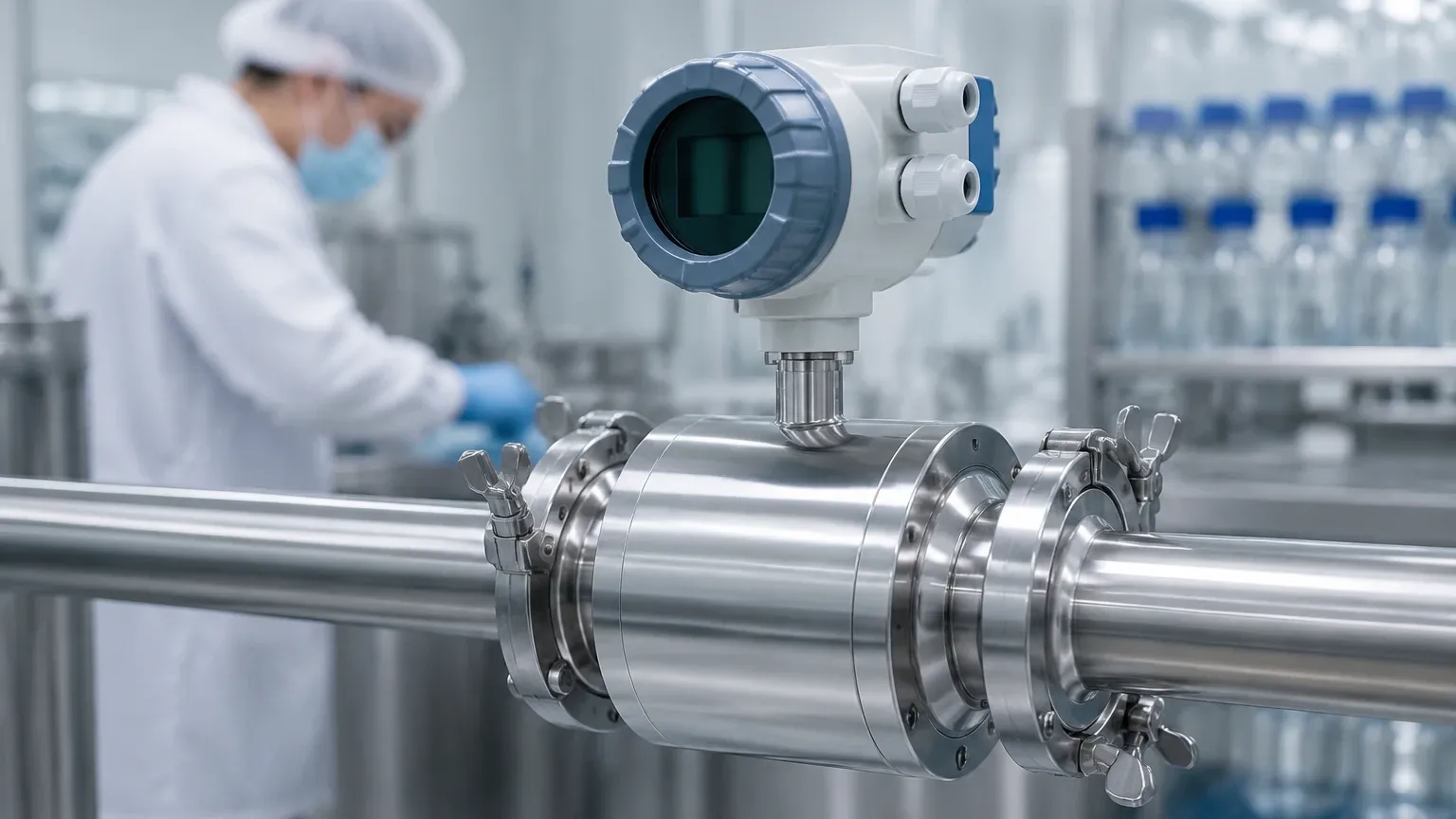 High Accuracy Sanitary Flow Meter visual guide