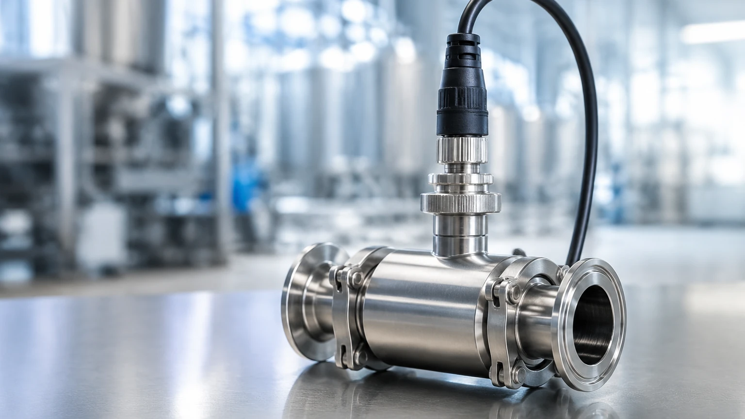 High Temperature Sanitary Flow Meter visual guide