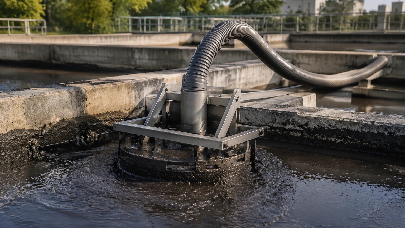 Hoseless Sludge Collector visual guide