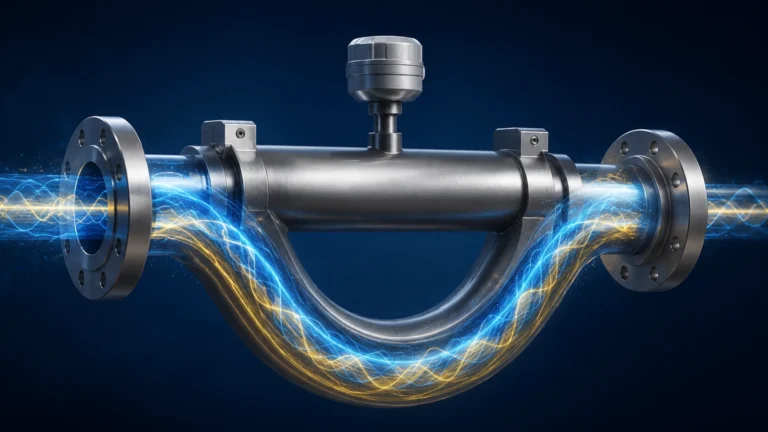 How Does a Coriolis Flow Meter Work visual guide