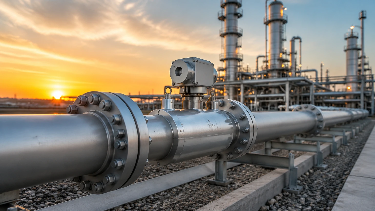 Inline Natural Gas Flow Meter visual guide