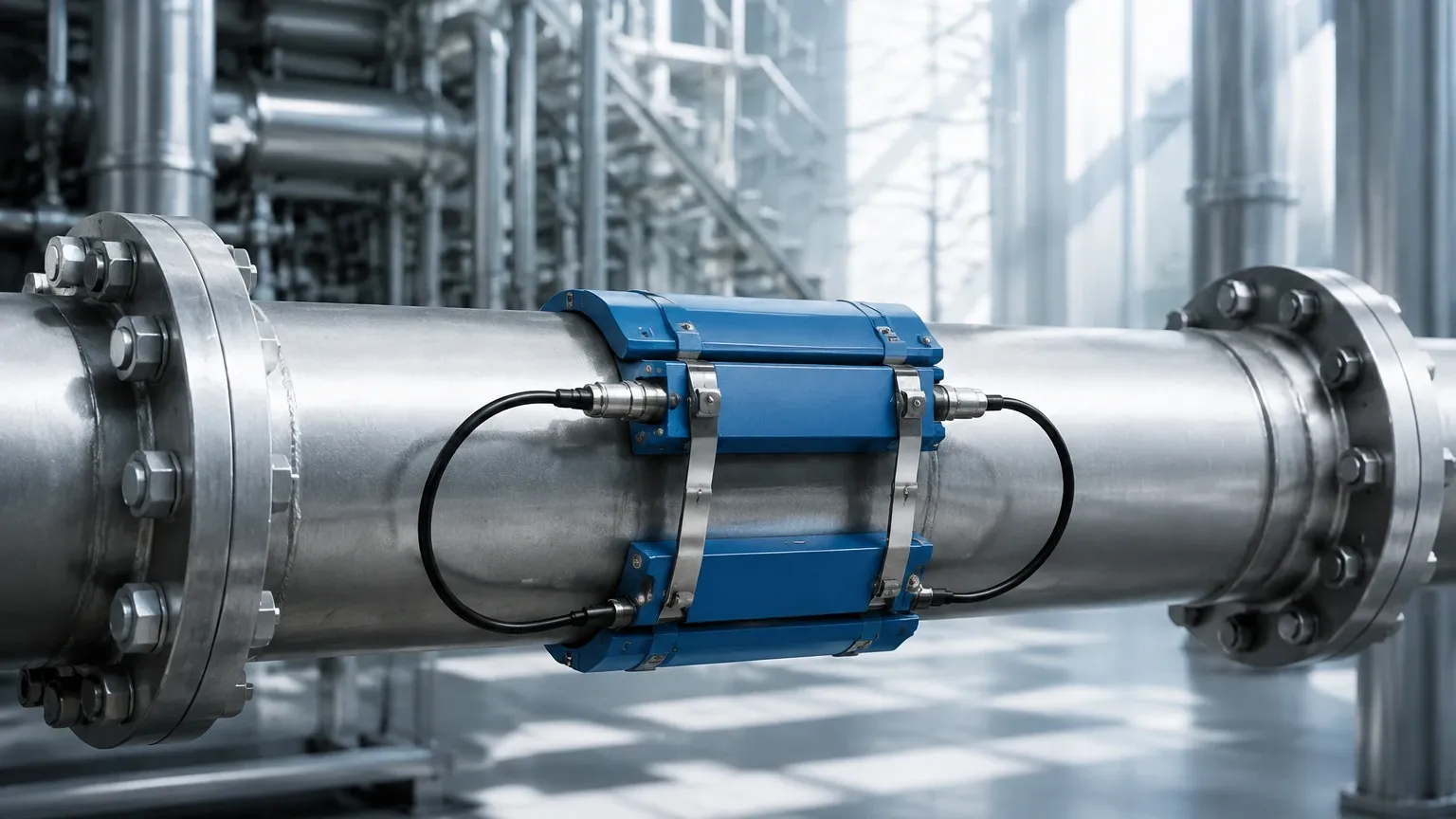 Inline Ultrasonic Flow Meter visual guide