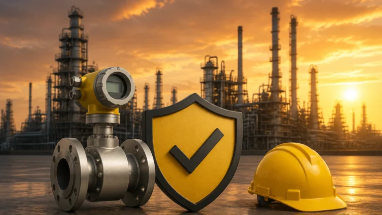Intrinsically Safe Flow Meter visual guide