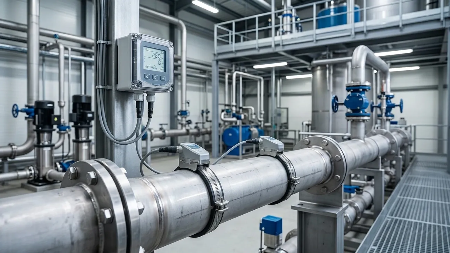 K Factor Ultrasonic Flow Meter visual guide