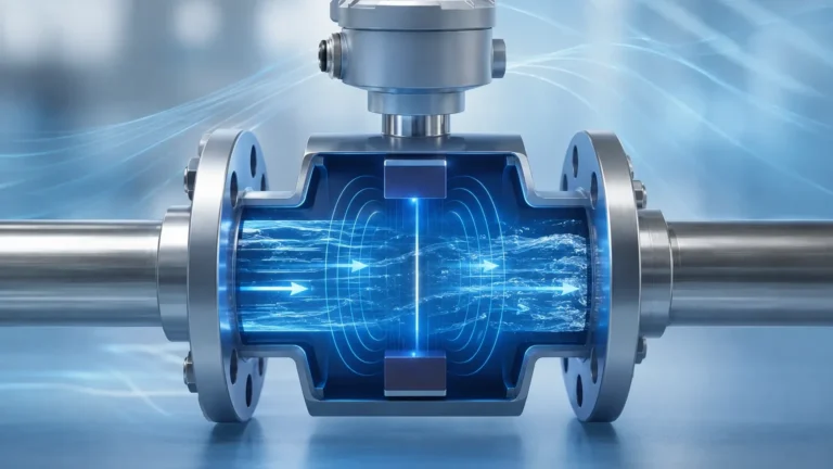 Magnetic Flow Meter Principle visual guide