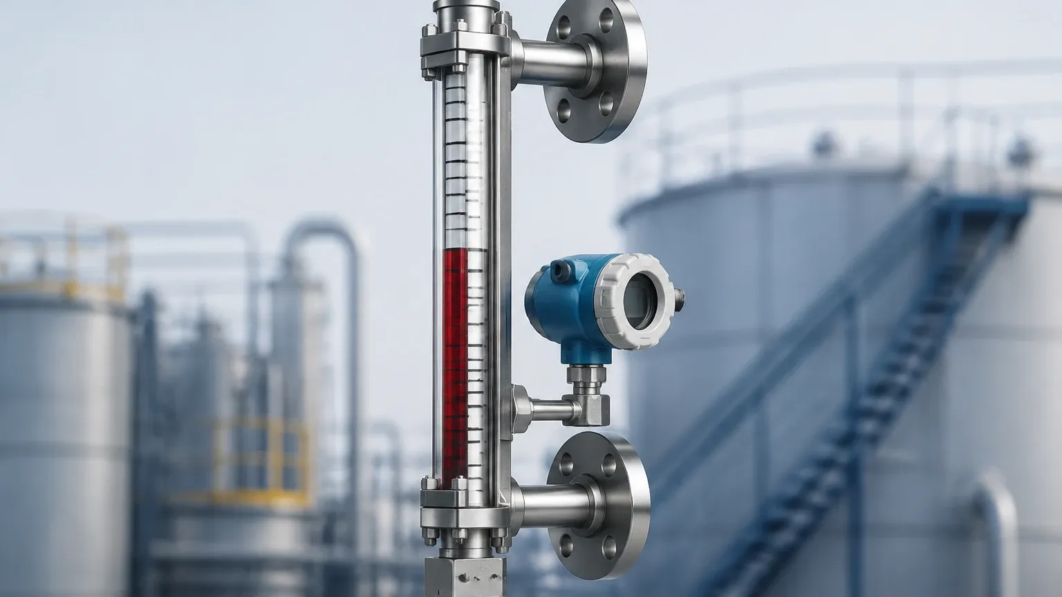 Magnetic Level Gauge with Transmitter Magnetic Level Gauge with Transmitter visual guide