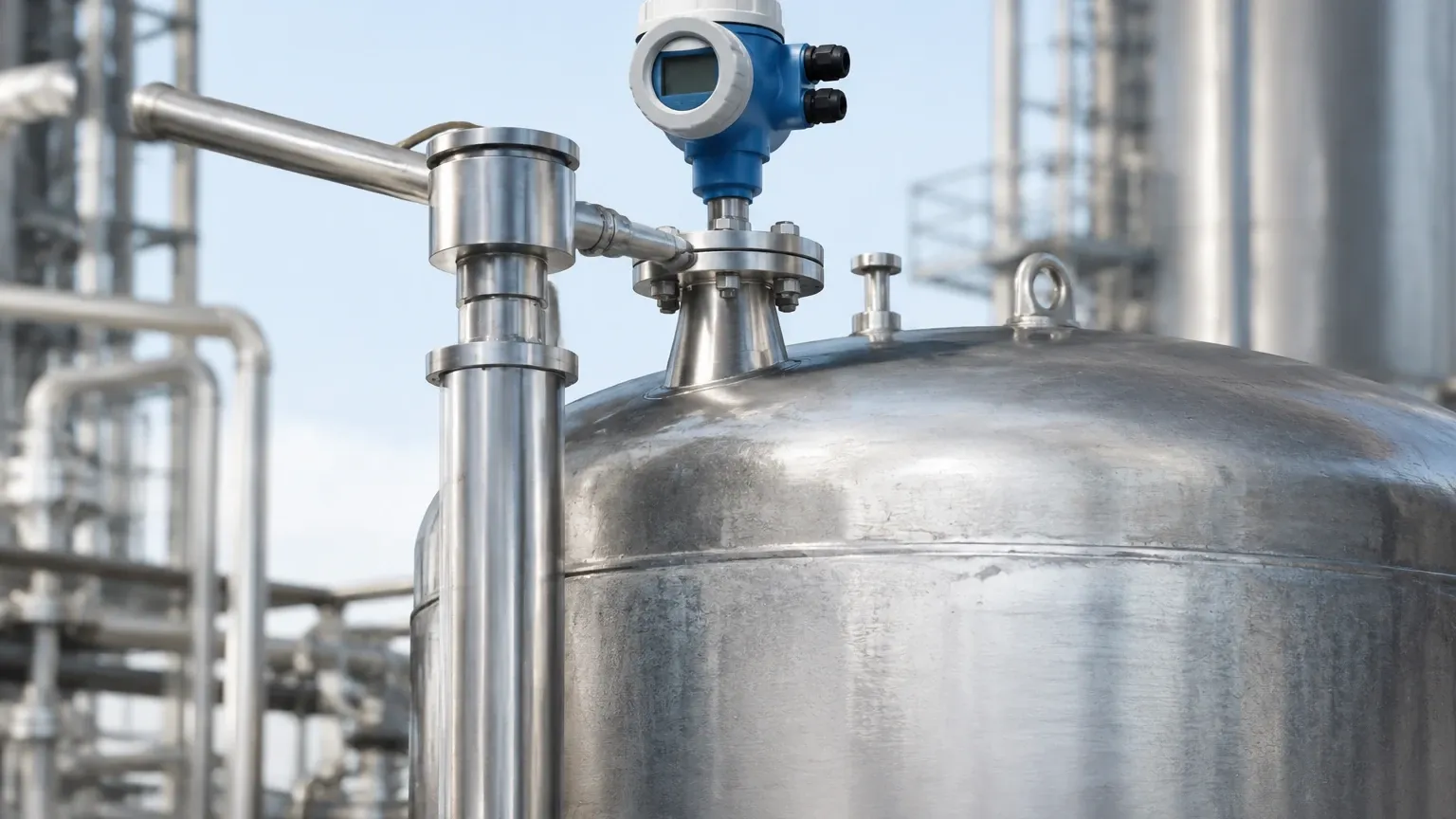 Non Contact Radar Level Transmitter with Stilling Well industrial level measurement guide