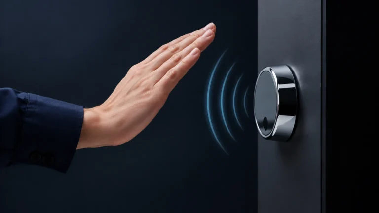 Olide-512s Wireless Wave to Open Capacitive Sensor Switch visual guide
