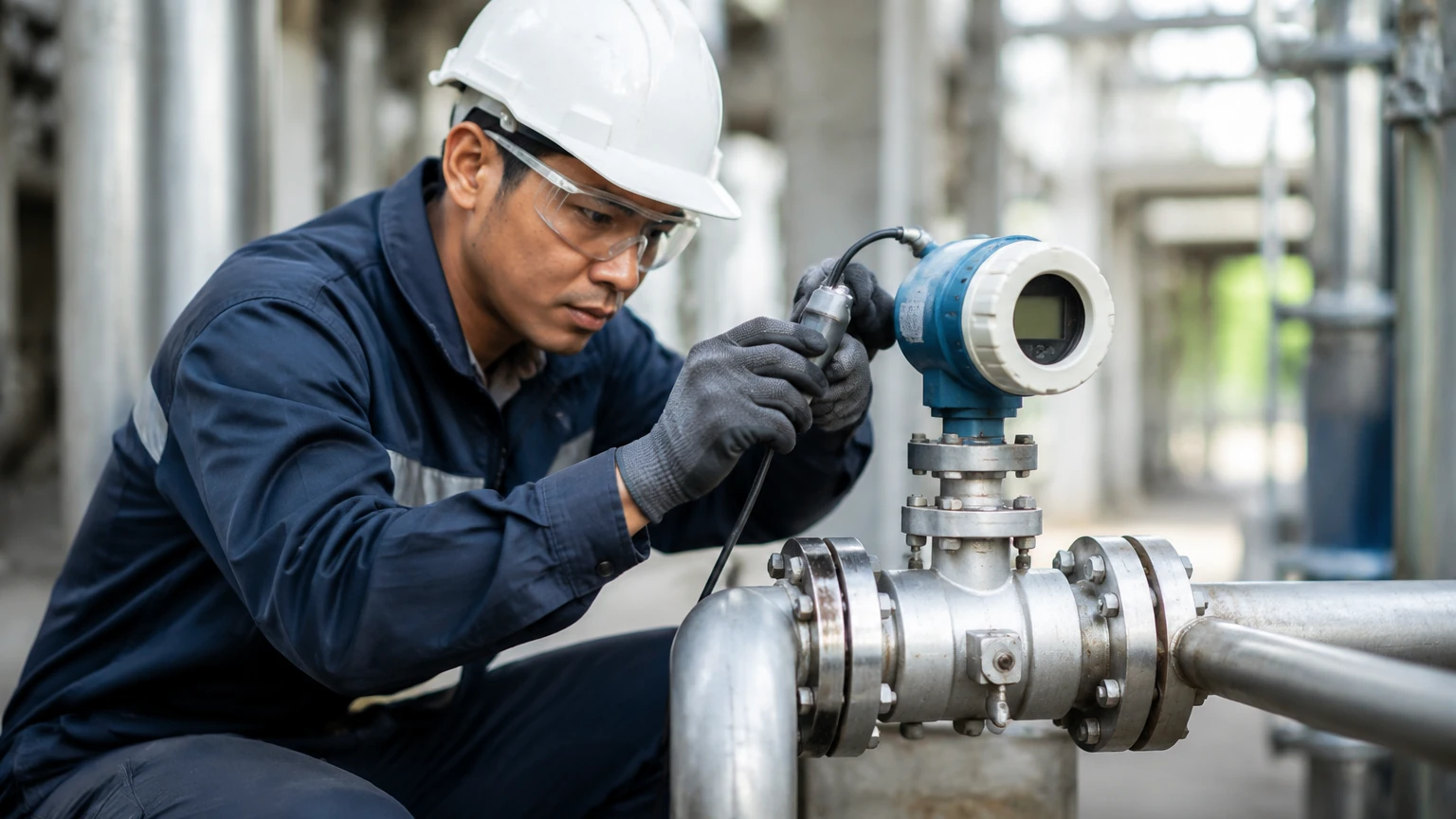 On Site Flow Meter Calibration visual guide