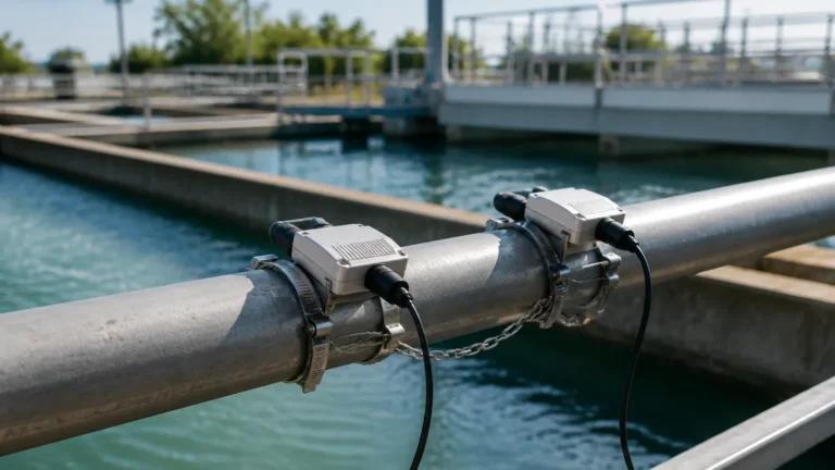 Permanent Clamp on Flow Meter visual guide