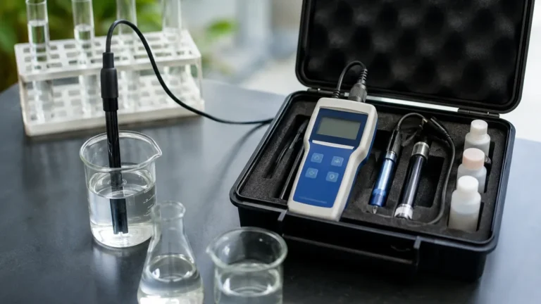 Portable Ph and Conductivity Meter visual guide