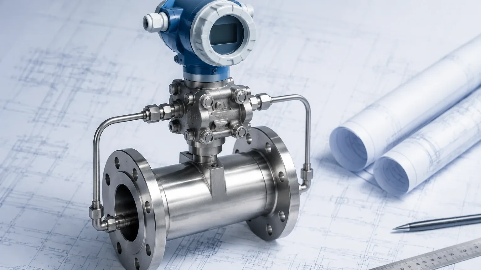 Pressure Differential Flow Meter visual guide
