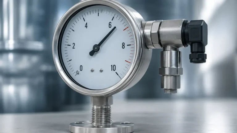 Pressure Gauge with Transmitter visual guide