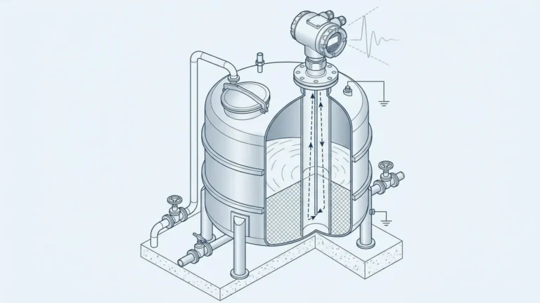 Radar Level Transmitter Drawing industrial level measurement guide