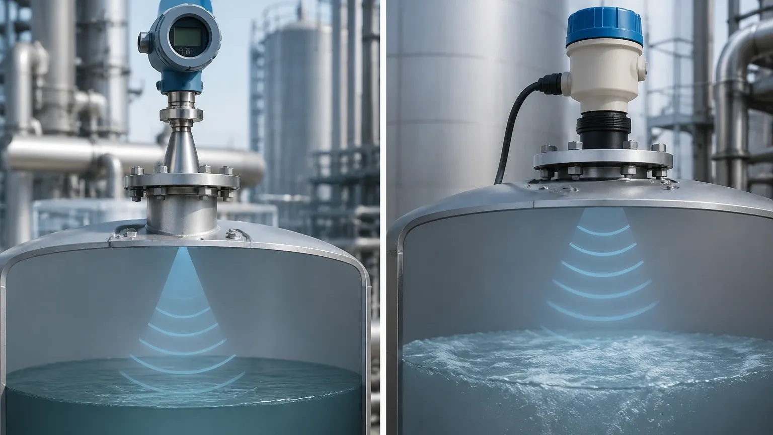 Radar Level Transmitter vs Ultrasonic industrial level measurement guide