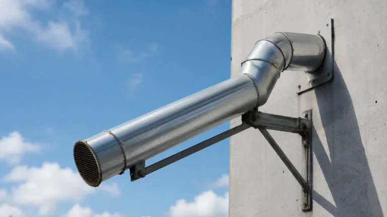 Slope of Combustion Air Piping visual guide