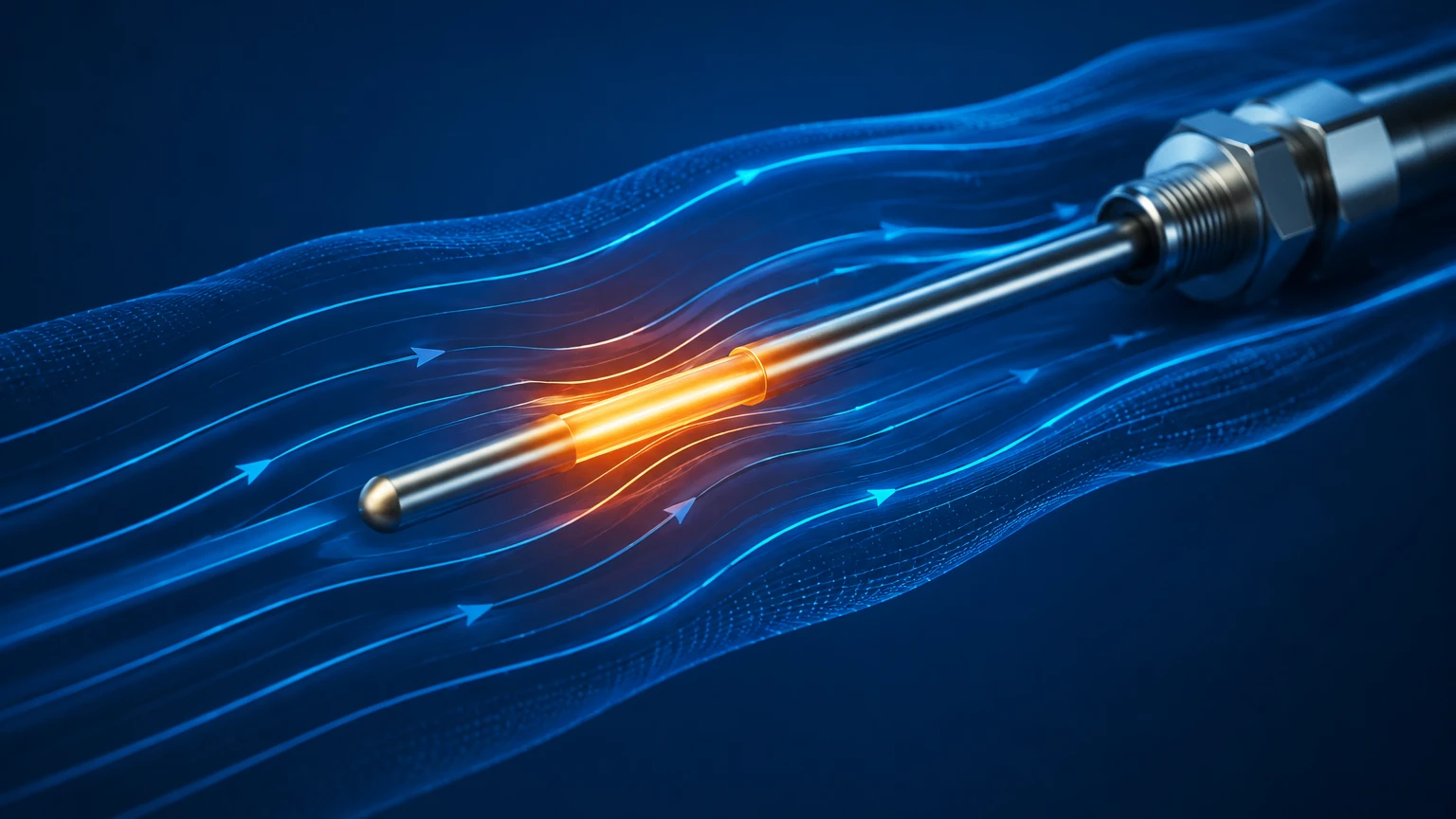 Thermal Mass Flow Meter Working Principle visual guide