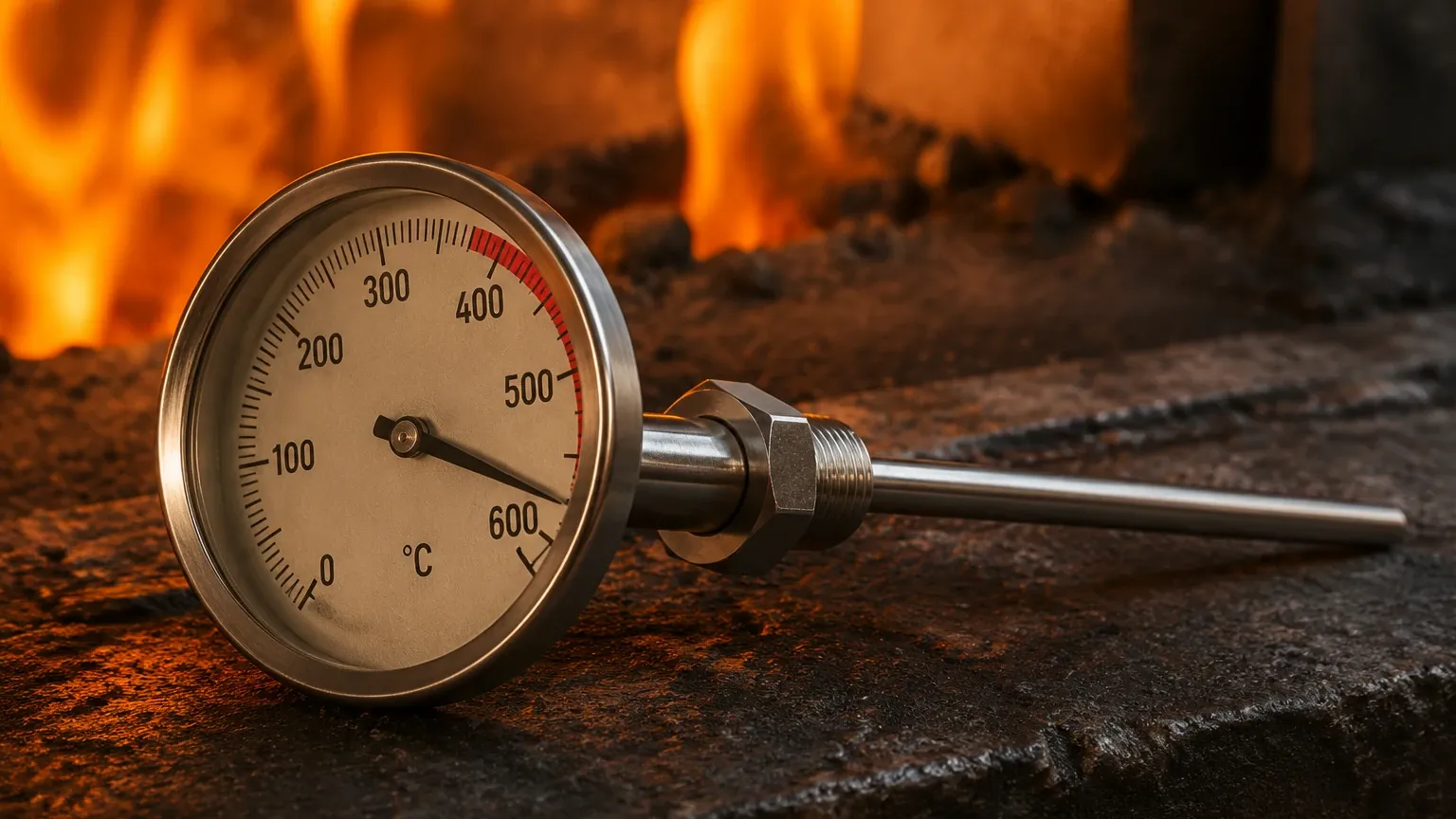 Thermometer with High Temp visual guide