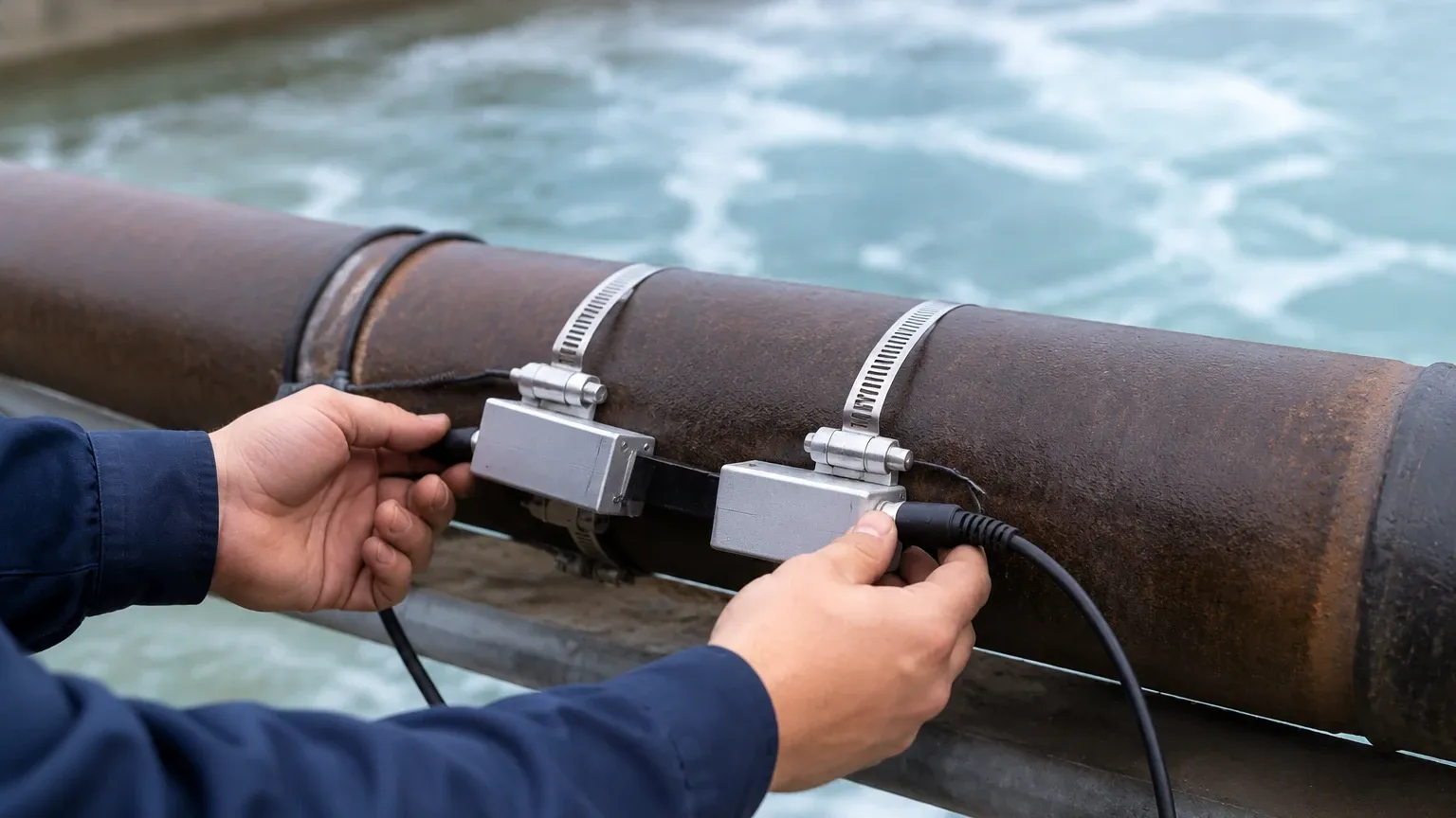 Ultrasonic Clamp-on Ultrasonic Clamp-on visual guide
