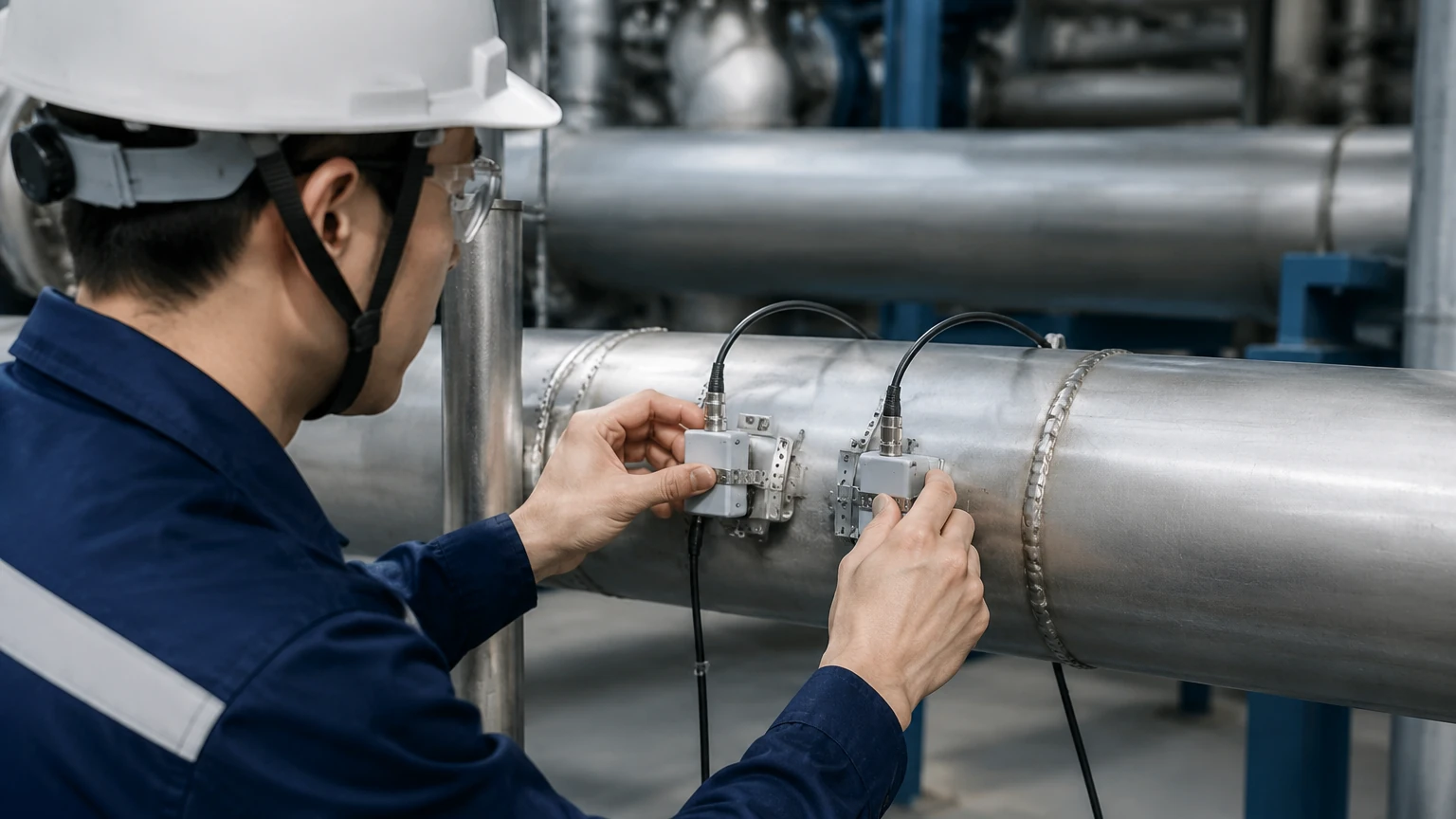Ultrasonic Flow Meter Clamp on Ultrasonic Flow Meter Clamp on visual guide