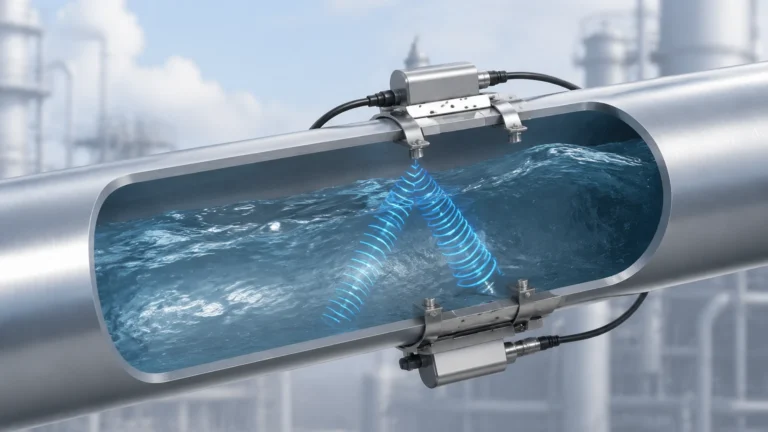 Ultrasonic Flow Meter How It Works visual guide