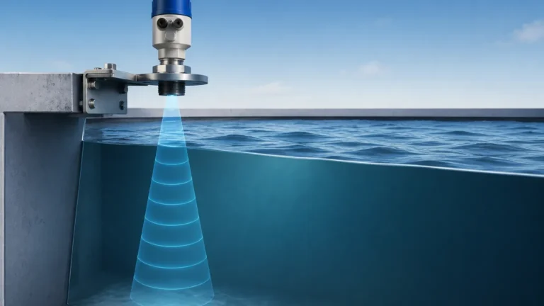 Ultrasonic Level Measurement Principle visual guide