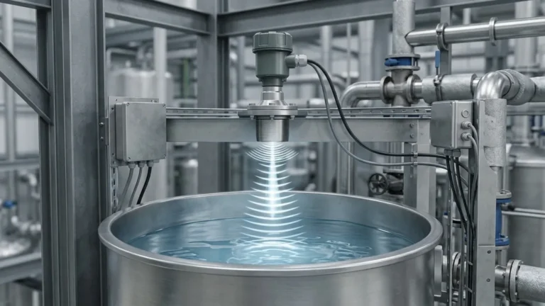 Ultrasonic Level Measurement Working Principle visual guide