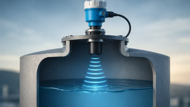 Ultrasonic Level Meter Working Principle visual guide