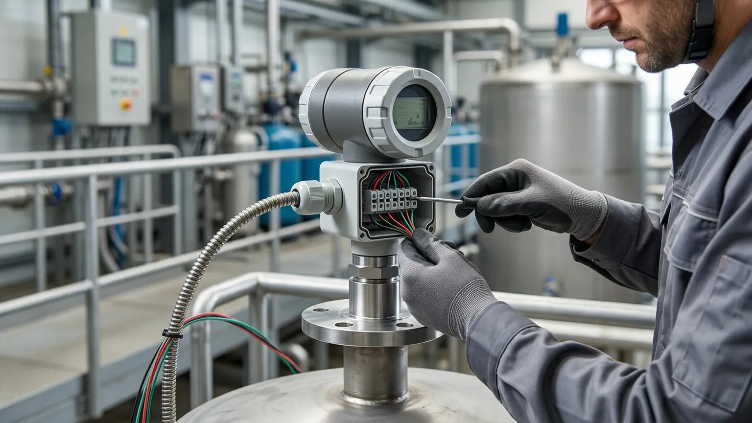 Ultrasonic Level Sensor Connection visual guide