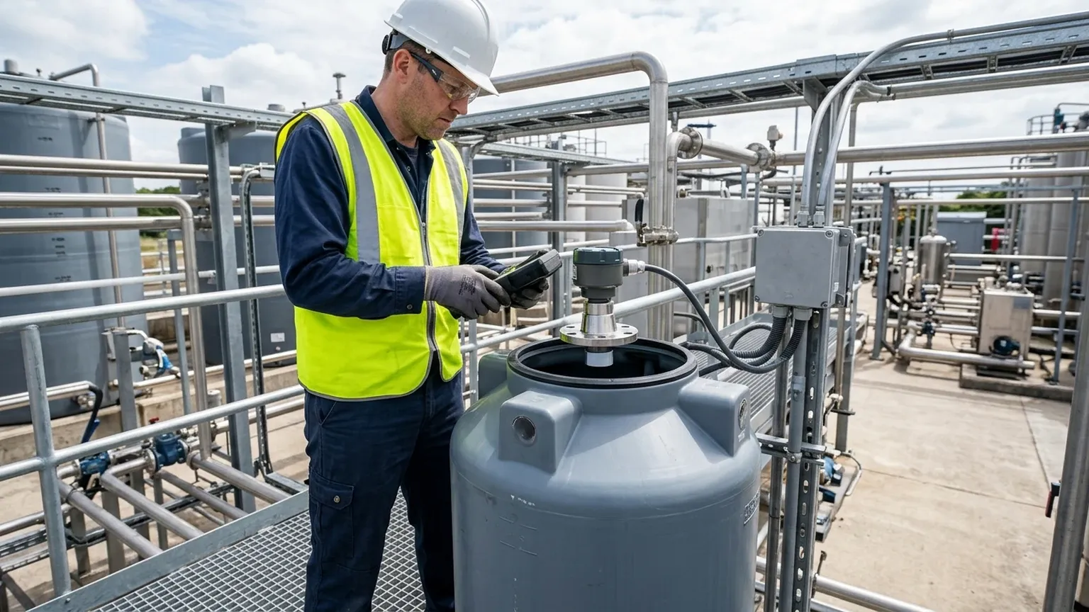 Ultrasonic Level Sensor Installation visual guide