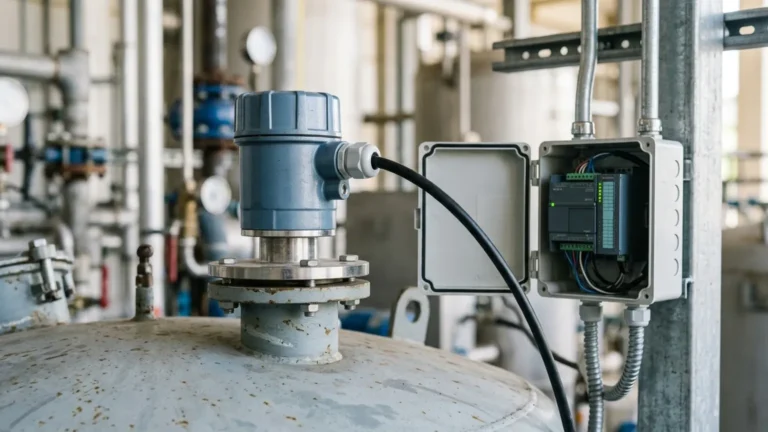 Ultrasonic Level Sensor Modbus visual guide