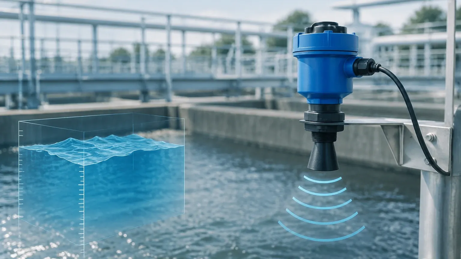 Ultrasonic Level Sensor Non Contact visual guide