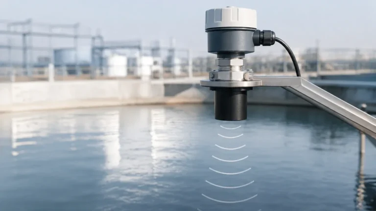 Ultrasonic Level Sensor Uses visual guide