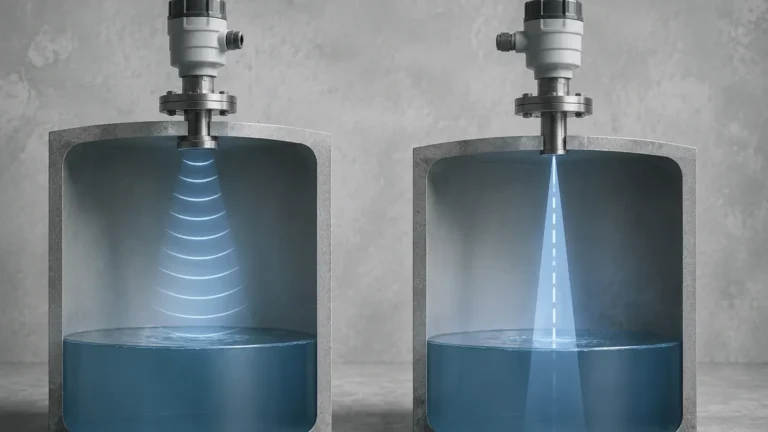 Ultrasonic Level Sensor vs Radar visual guide