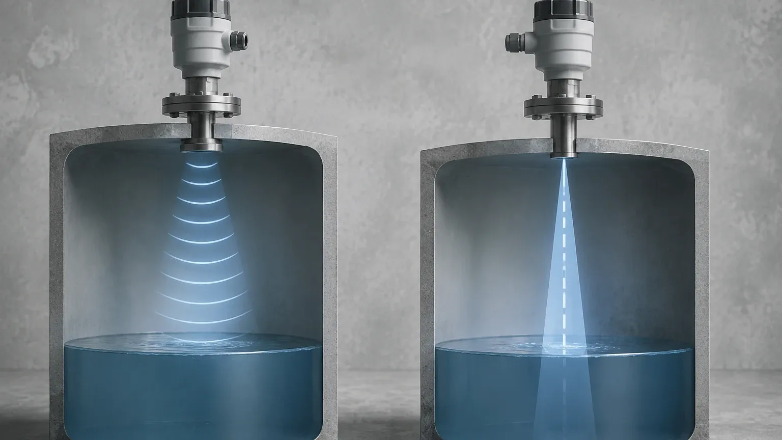 Ultrasonic Level Sensor vs Radar visual guide