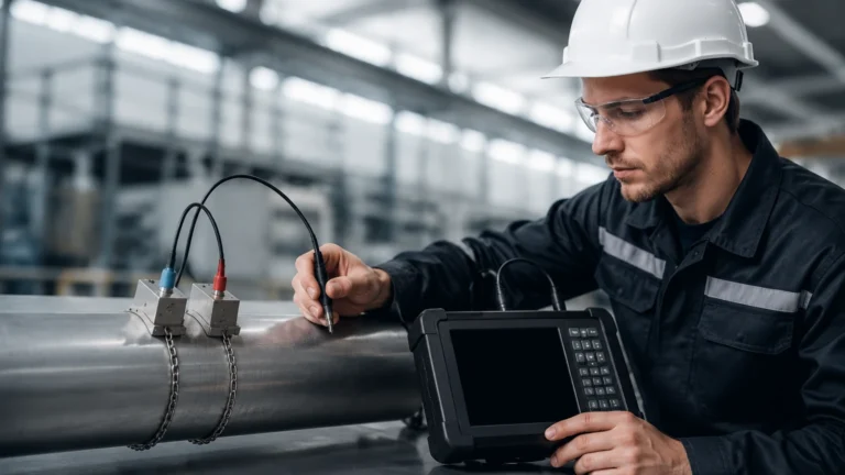 Ultrasonic Portable Flow Meter visual guide