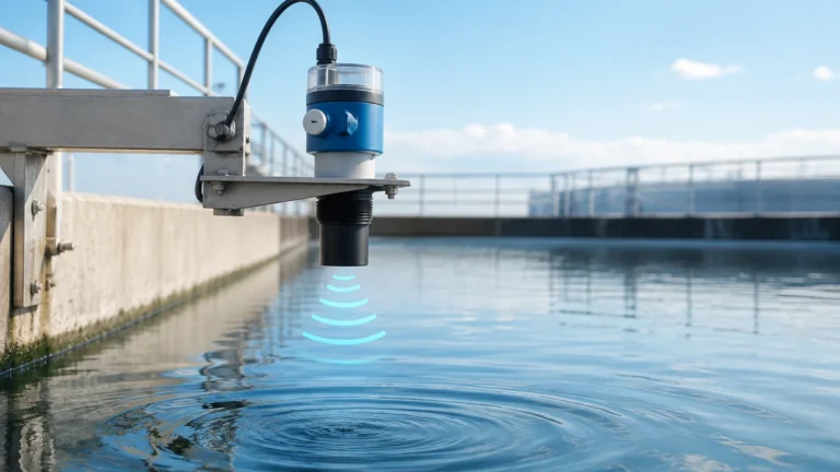 Ultrasonic Sensor for Water Level visual guide