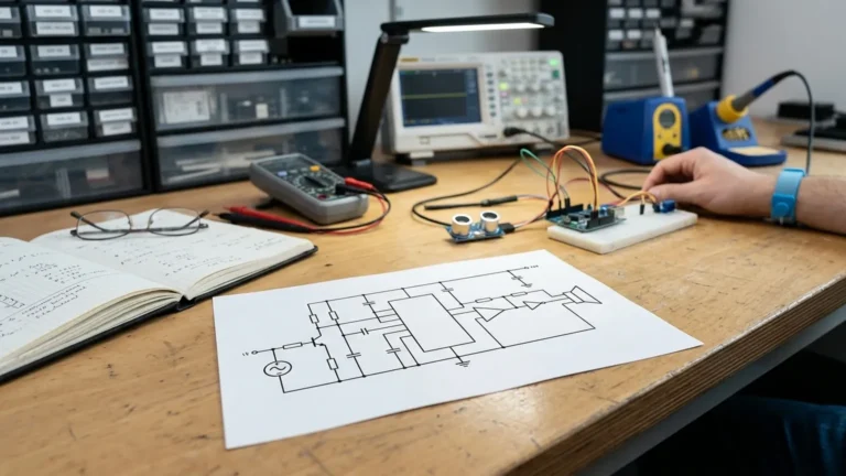 Ultrasonic Water Level Sensor Circuit Diagram visual guide