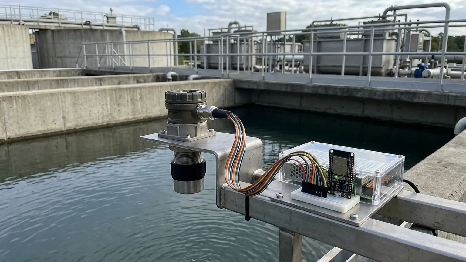 Ultrasonic Water Level Sensor Esp32 visual guide