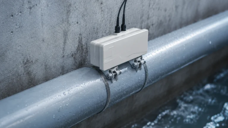 Ultrasonic Water Meter Clamp on visual guide